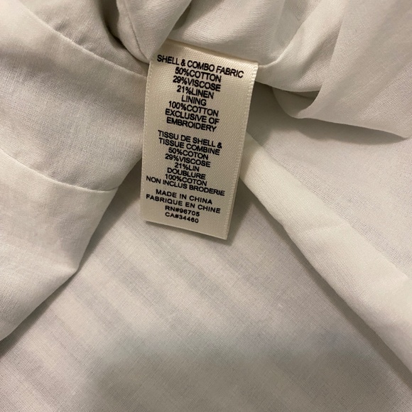 Rebecca Taylor Corset Striped Ruffled Top Size 8 - Picture 11 of 12